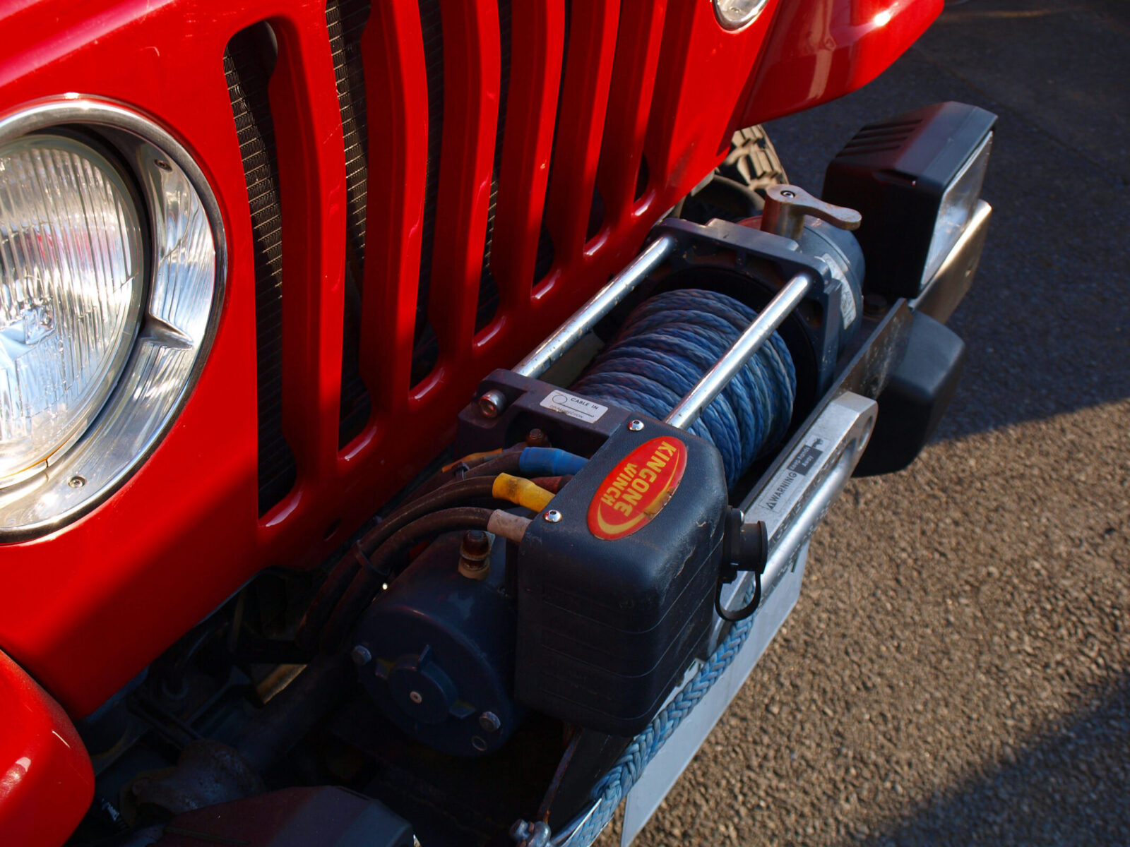 TJ WRANGLER SAITO AUTO SERVICE ウインチはSASが勧めるキングワンを装着。