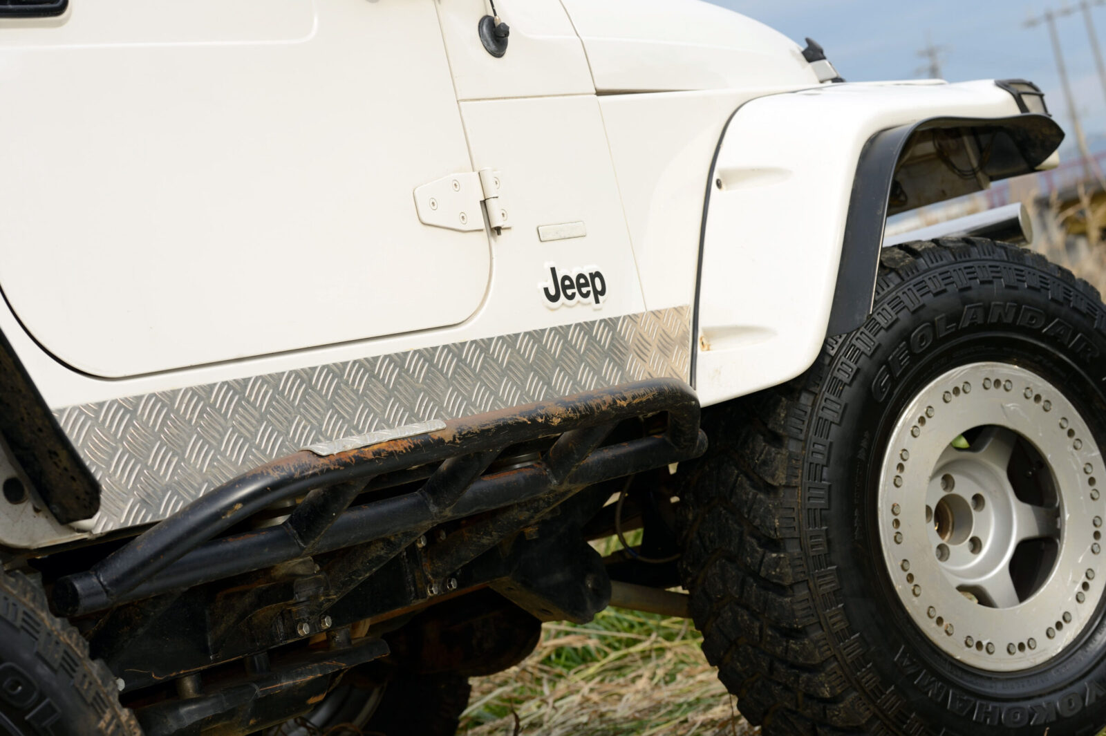TJ WRANGLER SPRING ROAD サイドバーはスプリングロードオリジナルロックスライダー。