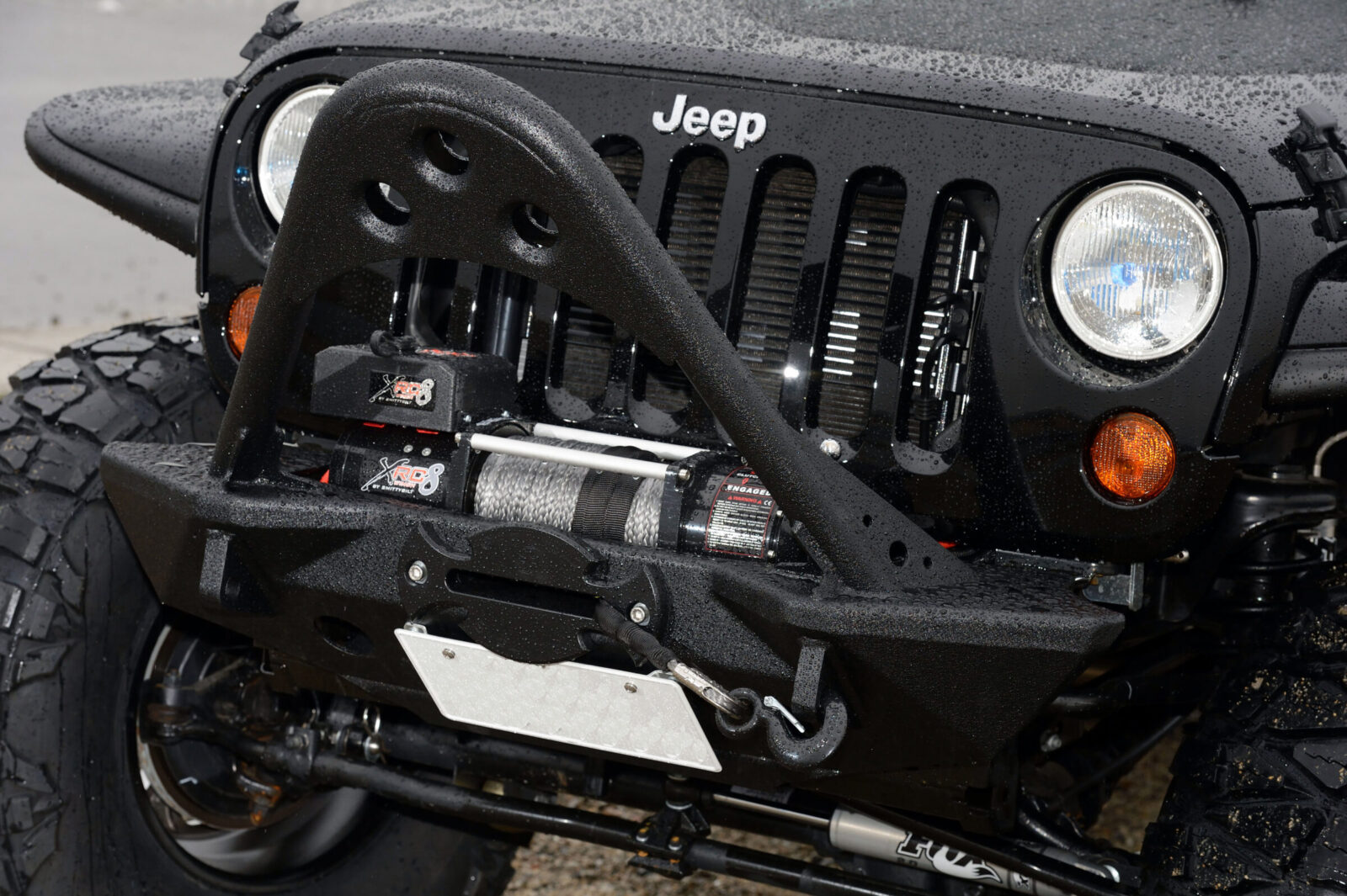 JK WRANGLER UNLIMITED RUBICON STAGE フロントバンパーはSmittybuiltのSRCスティンガー。