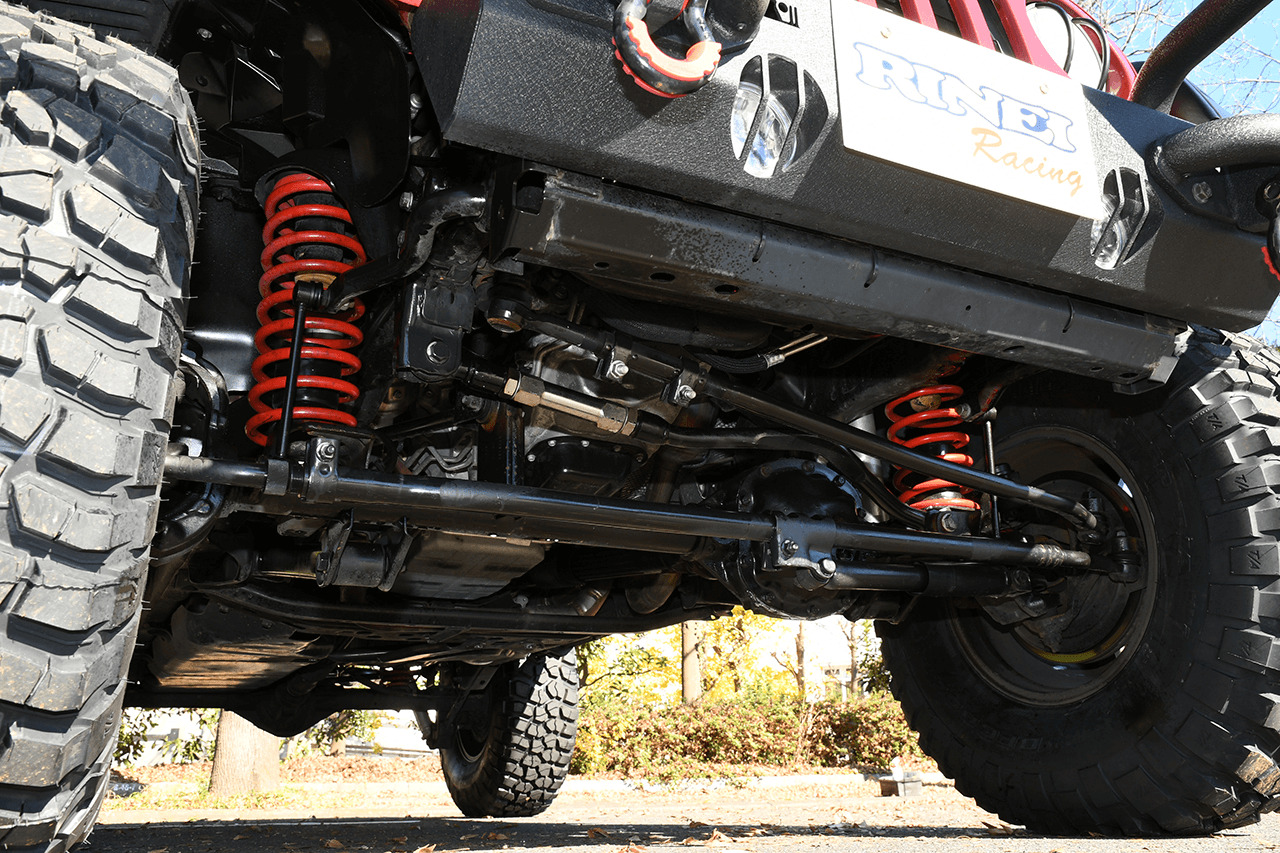 コイルはほかに40㎜、2インチ、3インチの各サイズも設定。JK Wrangler Unlimited / RINEI