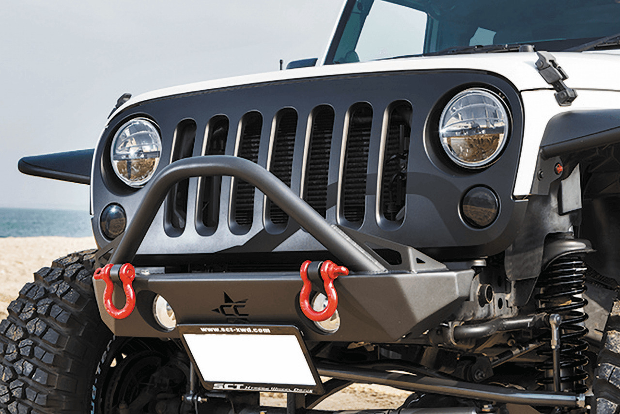 クローラーコンセプトのガードバー付きバンパー。JK WRANGLER UNLIMITED / SCT-XWD