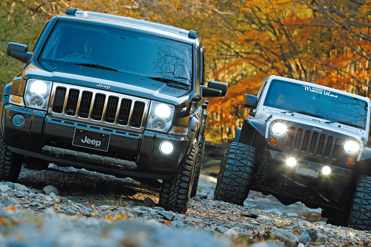 Fall leaves of Autumn Touring by Jeep