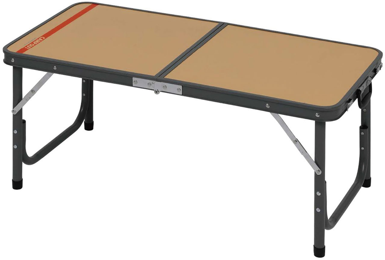 アルミフォーウェイテーブル 90×45cm
（タン×ダークグレー）
■価格：¥9,020（税込）