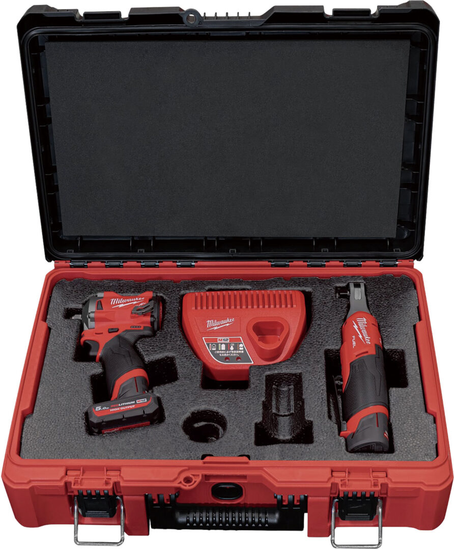 M12 FUEL™ パワーパック
(3/8インチ339Nmインパクトレンチ、
3/8インチハイスピードラチェットレンチ)
■価格:¥91,080(税込)