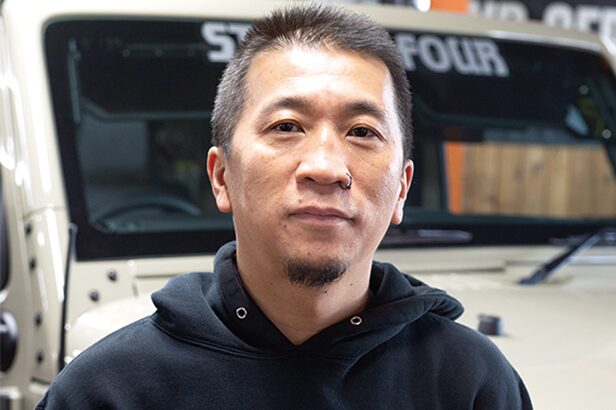 アドバイザー:光平武司さん
かつて、ブリッドからの要望でJKラングラーアンリミテッド用シートレールの開発に協力してくれたのが、アドバイザーの光平さんだった。「JK型はこれからがカスタムの旬のモデルです」とのことだ。