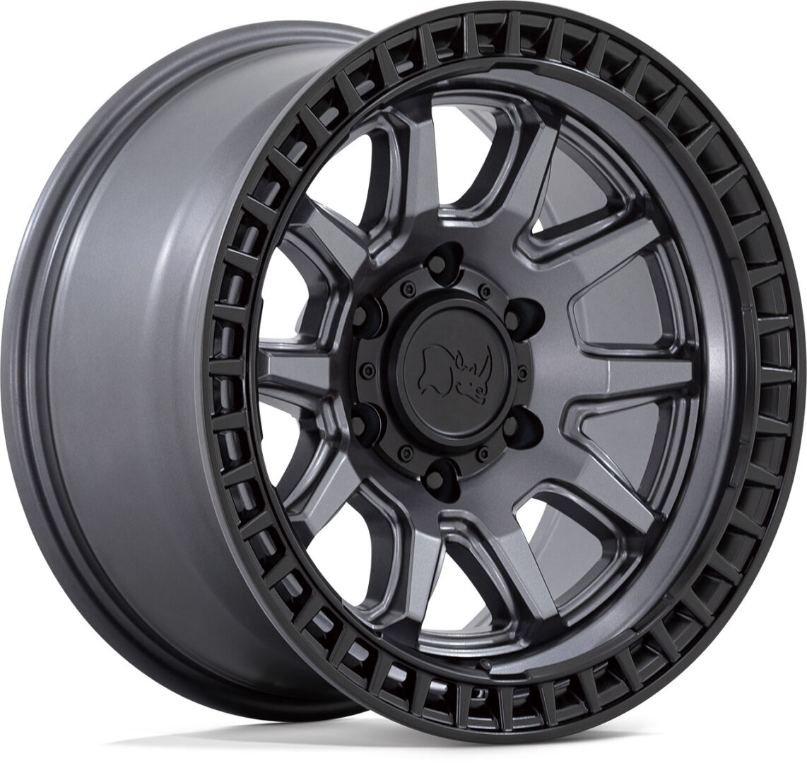 BLACK RHINO CALICO MATTE GUNMETAL w / MATTE BLACK LIP